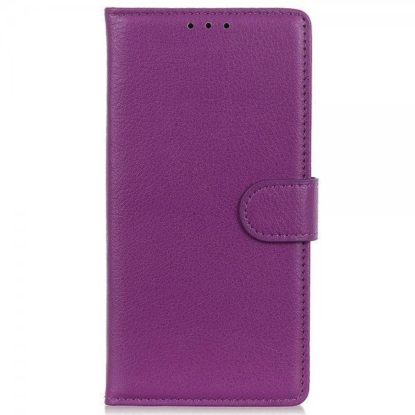 iPhone 14 Pro Cover Litchi Lilla