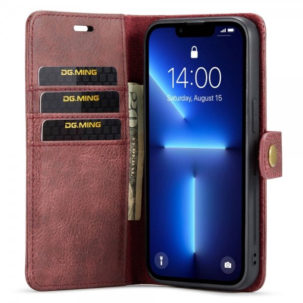 Dg.Ming iPhone 14 Pro Etui Aftageligt Cover Rød