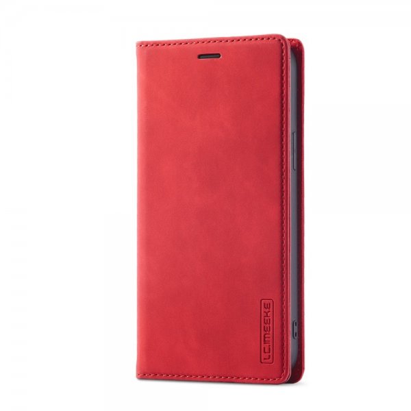 Lc.Imeeke iPhone 14 Pro Etui med Kortlomme Flip Rød