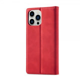 Lc.Imeeke iPhone 14 Pro Etui med Kortlomme Flip Rød