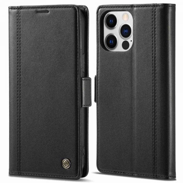Lc.Imeeke iPhone 14 Pro Etui med Kortlomme Sort
