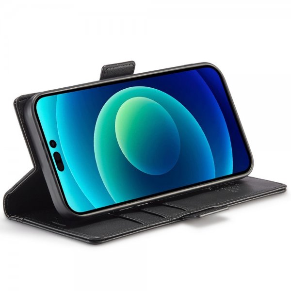 Lc.Imeeke iPhone 14 Pro Etui med Kortlomme Sort