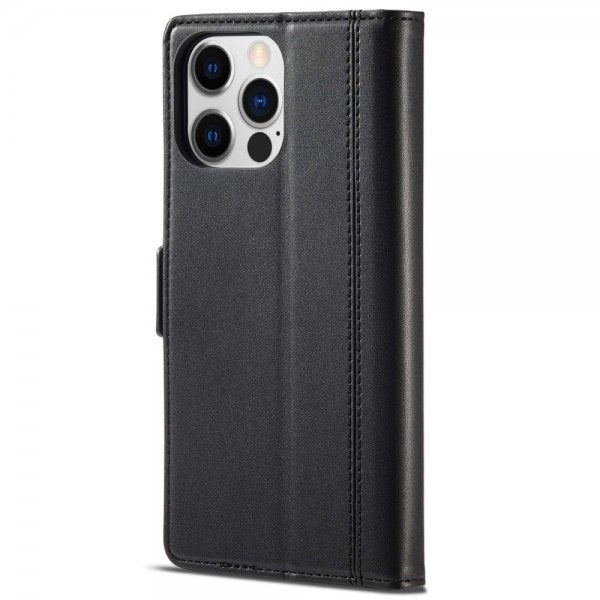 Lc.Imeeke iPhone 14 Pro Etui med Kortlomme Sort