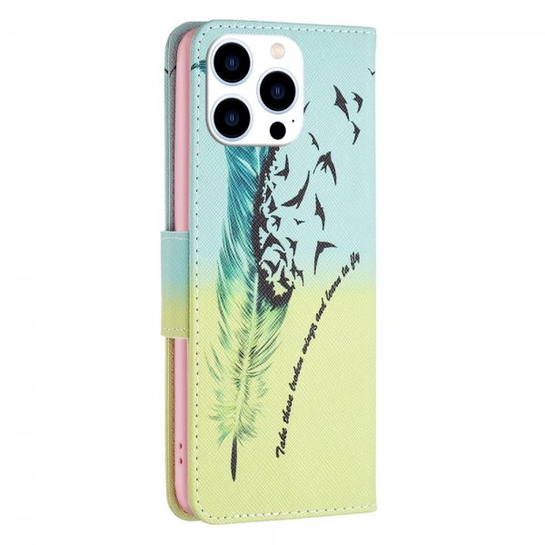 iPhone 14 Pro Cover Motiv Fjer