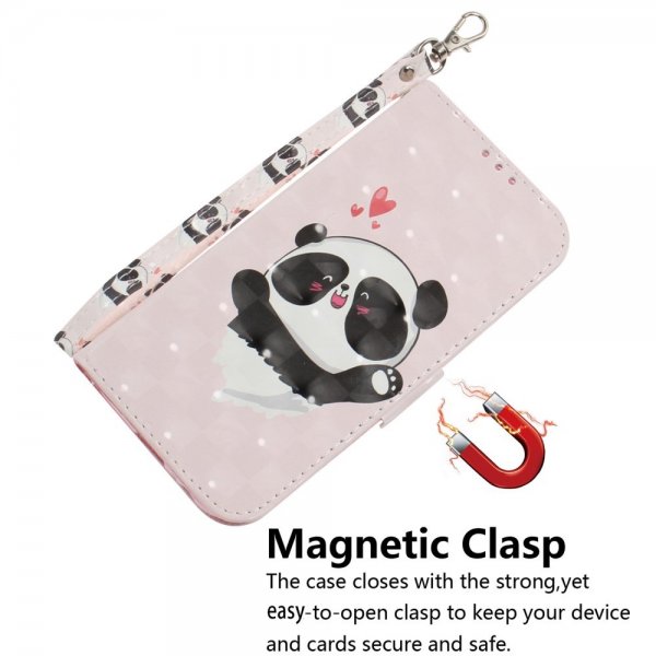 iPhone 14 Pro Cover Motiv Panda Hjerter