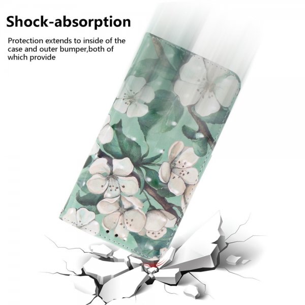 iPhone 14 Pro Cover Motiv Hvide Blomster
