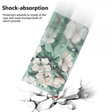 iPhone 14 Pro Cover Motiv Hvide Blomster