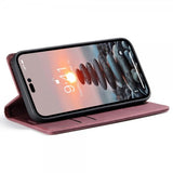 CaseMe iPhone 14 Pro Retro Flip Cover Rød