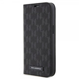 Karl Lagerfeld iPhone 14 Pro Cover Saffiano Monogram Sort