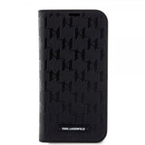 Karl Lagerfeld iPhone 14 Pro Cover Saffiano Monogram Sort