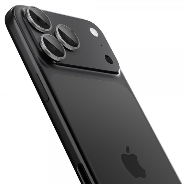 Spigen iPhone 14/15/16/17 Pro & Pro Max Kamerabeskyttelse GLAS.tR EZ Fit Optik Pro 2-pak Grå