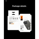 Spigen iPhone 14/15/16/17 Pro & Pro Max Kamerabeskyttelse GLAS.tR EZ Fit Optik Pro 2-pak Grå