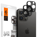 Spigen iPhone 14/15/16 Pro & Pro Max Kamera Beskyttelsesglas.tR Optik 2-pak Sort