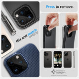 Spigen iPhone 14/15/16 Pro & Pro Max Kamera Beskyttelsesglas.tR Optik 2-pak Sort