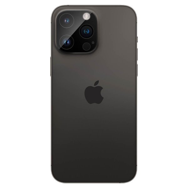 Spigen iPhone 14/15/16 Pro & Pro Max Kamera Beskyttelsesglas.tR Optik 2-pak Sort
