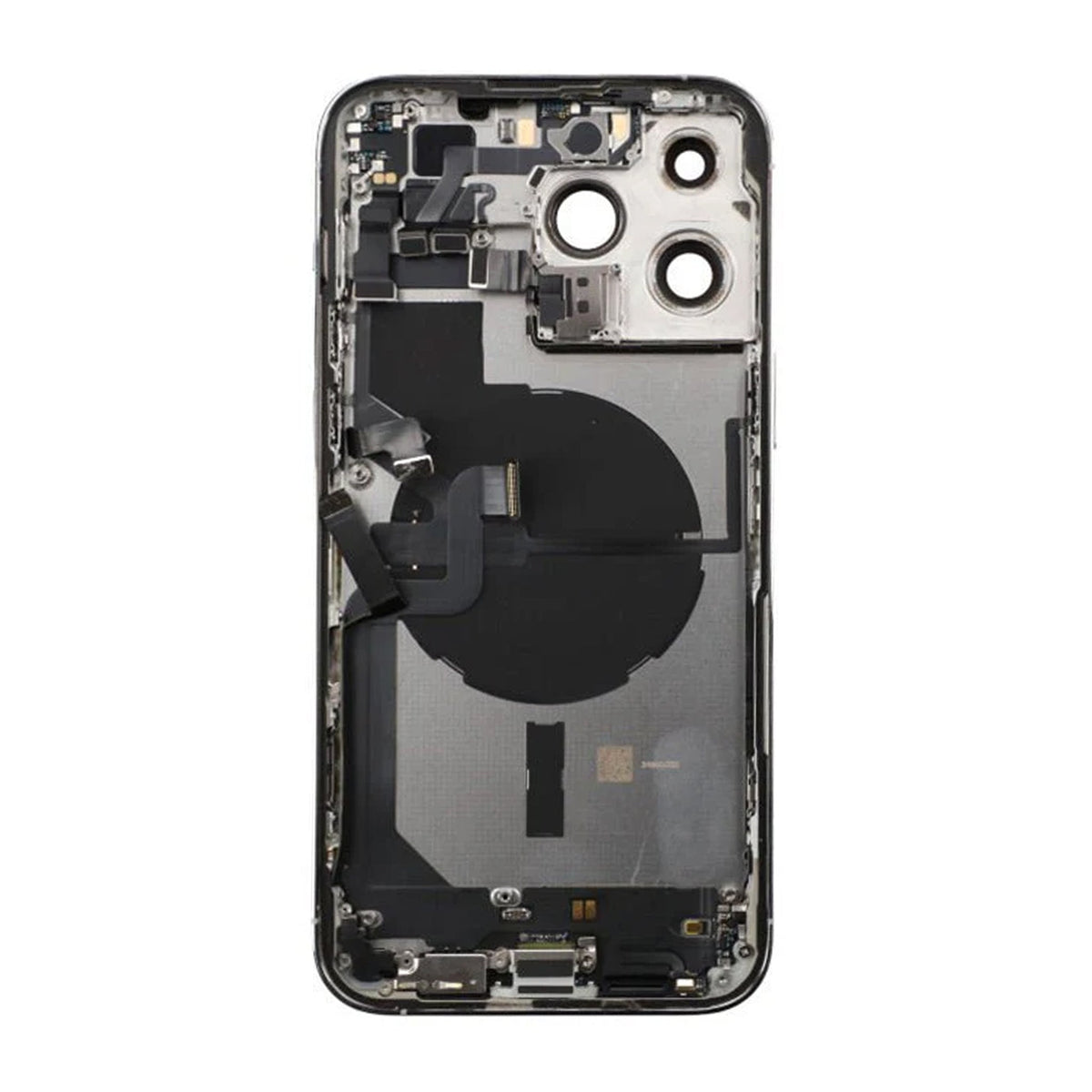 iPhone 14 Pro Max Bagside med komplet ramme - Sølv