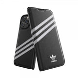 Adidas iPhone 14 Pro Max Cover 3 Stripes Booklet Case Sort Hvid