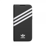 Adidas iPhone 14 Pro Max Cover 3 Stripes Booklet Case Sort Hvid