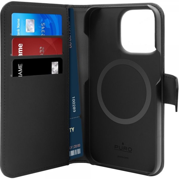 Puro iPhone 14 Pro Max Cover Detachable MagSafe Wallet Case Sort