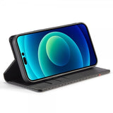 Lc.Imeeke iPhone 14 Pro Max Cover Kulfibertekstur Rød Stribe Horisontal