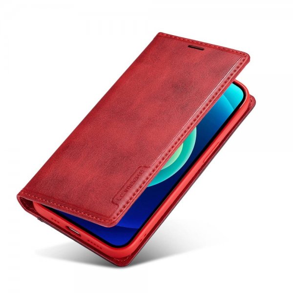 Lc.Imeeke iPhone 14 Pro Max Cover Kortlomme Udvendig Rød