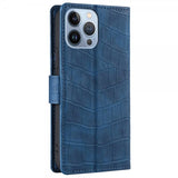 iPhone 14 Pro Max Cover Krokodillemønster Blå
