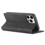 Lc.Imeeke iPhone 14 Pro Max Cover med Kortlomme Flip Sort