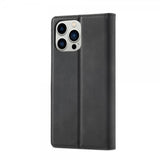 Lc.Imeeke iPhone 14 Pro Max Cover med Kortlomme Flip Sort