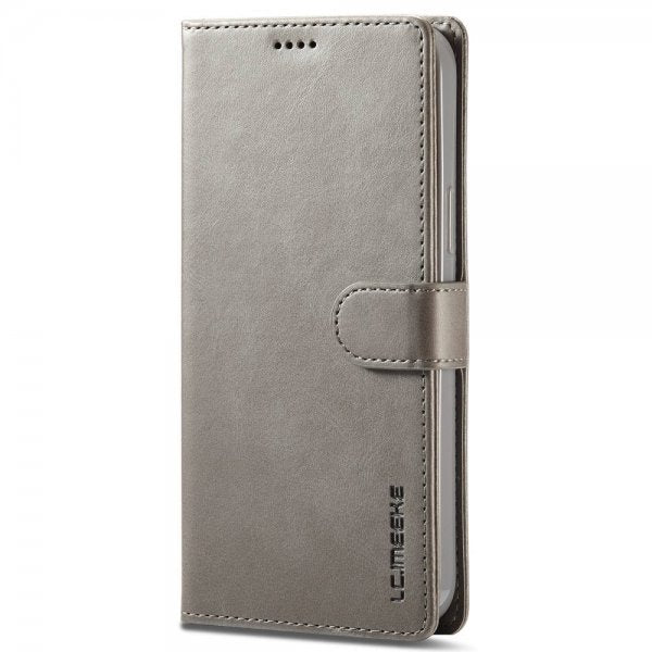 Lc.Imeeke iPhone 14 Pro Max Cover med Kortlomme Standerfunktion Grå