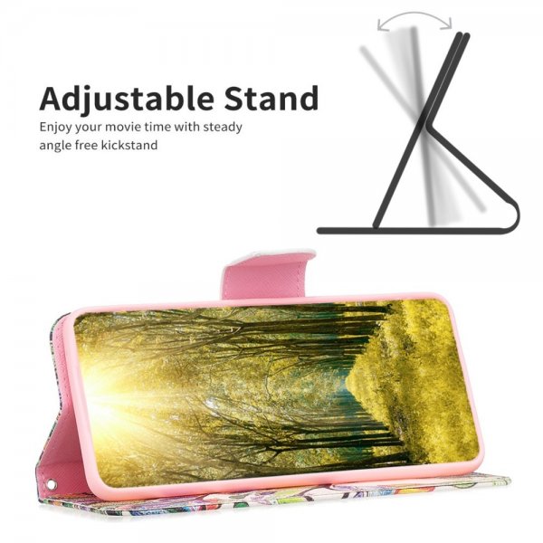 iPhone 14 Pro Max Cover Motiv Farverigt Træ