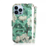 iPhone 14 Pro Max Cover Motiv Hvide Blomster