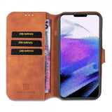Dg.Ming iPhone 14 Pro Max Etui Retro Brun