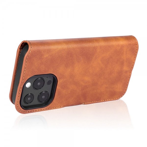 Dg.Ming iPhone 14 Pro Max Etui Retro Brun