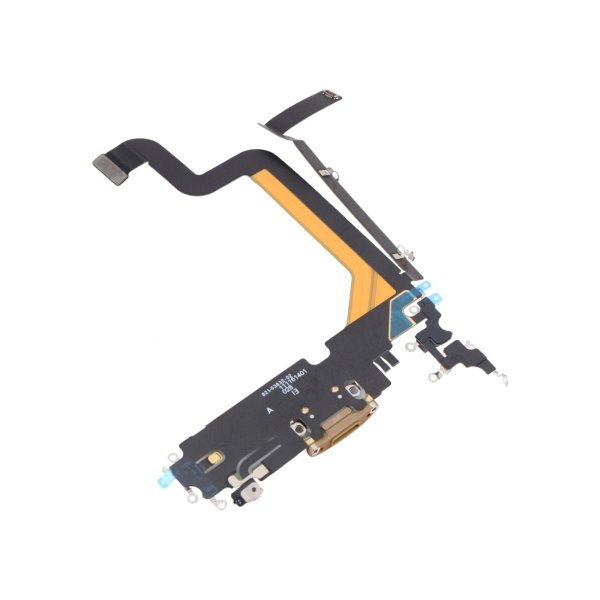 iPhone 14 Pro Max Opladerstik med Flexkabel Original - Guld