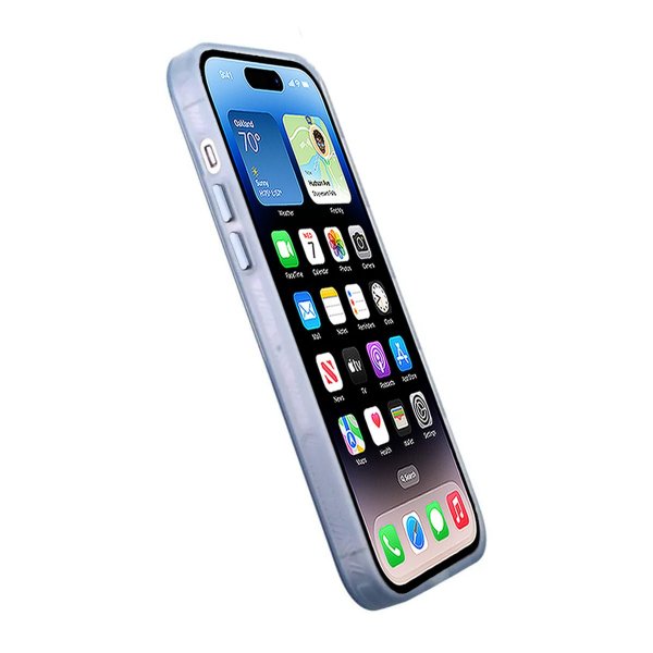 iPhone 14 Pro Max Cover Kameralinse MagSafe Blå