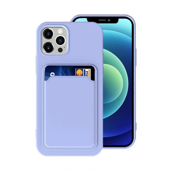iPhone 14 Pro Max Cover Kortholder Lilla
