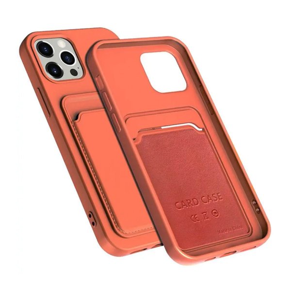 iPhone 14 Pro Max Cover Kortholder Orange