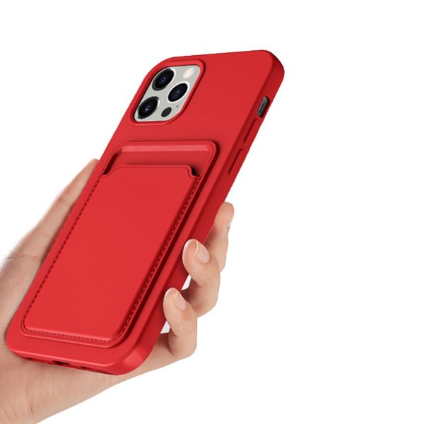 iPhone 14 Pro Max Cover Kortholder Rød