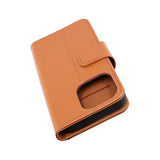 Rvelon iPhone 14 Pro Max Etui Udfoldeligt Kortrum Brun
