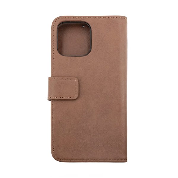 Rvelon iPhone 14 Pro Max Etui Ægte Læder Brun