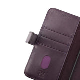 Rvelon iPhone 14 Pro Max Etui Ægte Læder Lilla