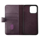 Rvelon iPhone 14 Pro Max Etui Ægte Læder Lilla
