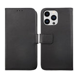 Rvelon iPhone 14 Pro Max Etui Ægte Læder Sort