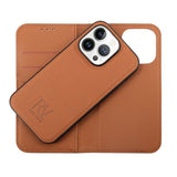 Rvelon iPhone 14 Pro Max Etui Magnetisk Aftageligt Cover Brun