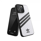 Adidas iPhone 14 Pro Max Cover 3 Stripes Snap Case Hvid Sort