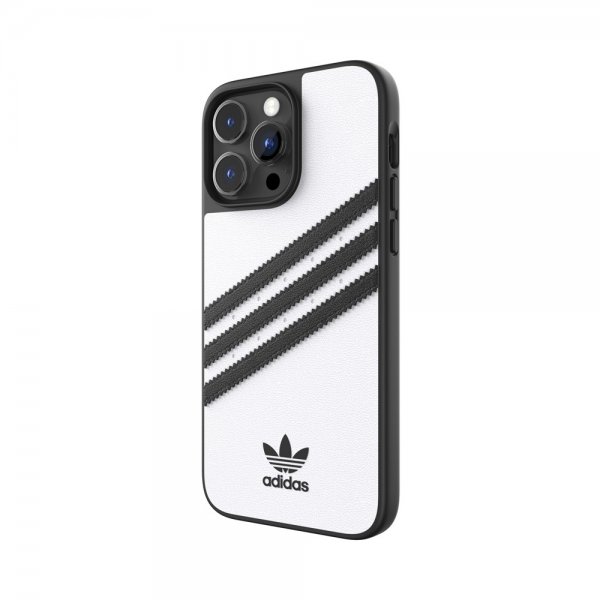 Adidas iPhone 14 Pro Max Cover 3 Stripes Snap Case Hvid Sort