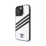 Adidas iPhone 14 Pro Max Cover 3 Stripes Snap Case Hvid Sort