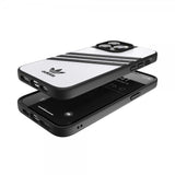 Adidas iPhone 14 Pro Max Cover 3 Stripes Snap Case Hvid Sort