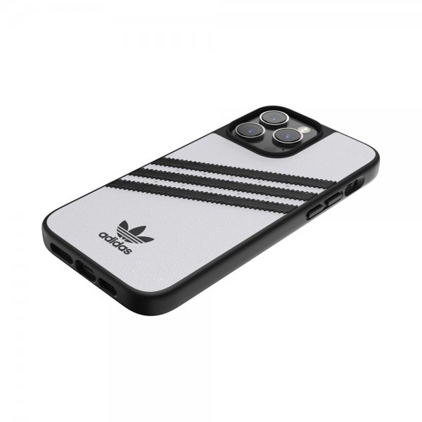 Adidas iPhone 14 Pro Max Cover 3 Stripes Snap Case Hvid Sort