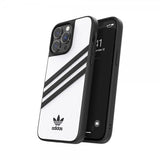 Adidas iPhone 14 Pro Max Cover 3 Stripes Snap Case Hvid Sort